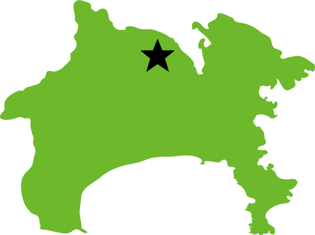 温泉地の所在地の地図