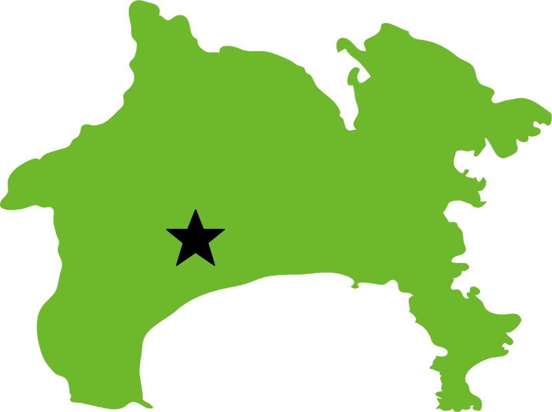 温泉地の所在地の地図